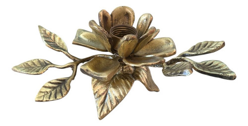 Flor Decorativa Bronce Dorado (Usado)