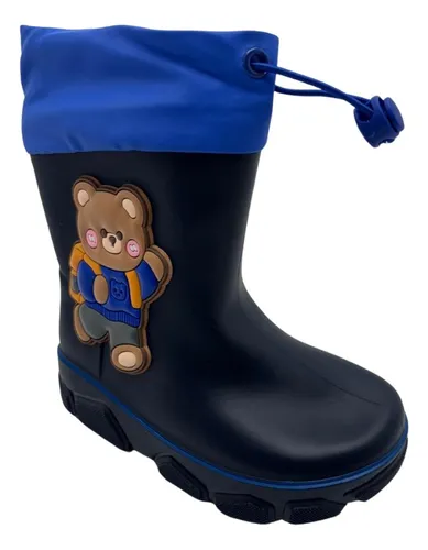 Bota Calzado De Lluvia De Goma Para Niño