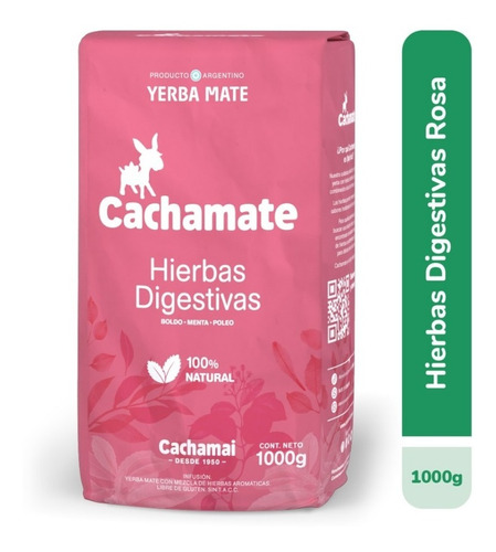 Cachamate Yerba Rosa Con Mezcla De Hierbas X 1 Kg