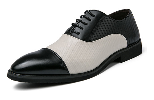 Zapatos De Negocios Oxford De Cuero Formales Para Hombre Con