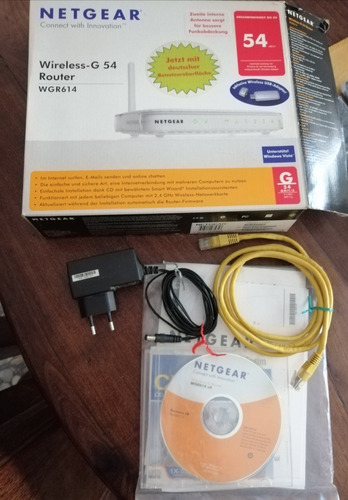 Router Inalambrico Netgear Con Software Cables Manuales Cd