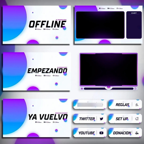 Twitch Pack Full Animado Overlays - Stream Pack - Completo