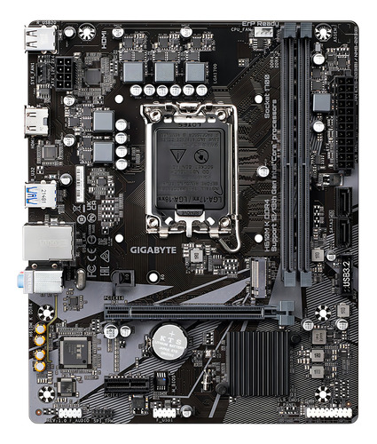 Tarjeta Madre Gigabyte H610m K Ddr4 Lga1700 Ddr4 Micro Atx