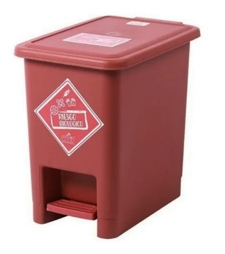Imagen 3 de 4 de Caneca 8 Lts Pedal Cuadrada