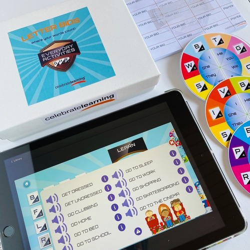 Letter Bids Everyday Activities Juego Didáctico Inglés