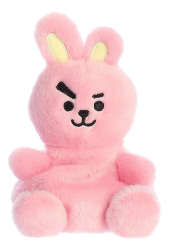 Pelúcia K-pop Bt21 Line Friends Cooky Palm Pals 12cms Aurora Cor Rosa-pálido