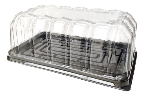 Contenedor Para Pastel 1/8 Plancha 24x14x9.5cm 25 Juegos