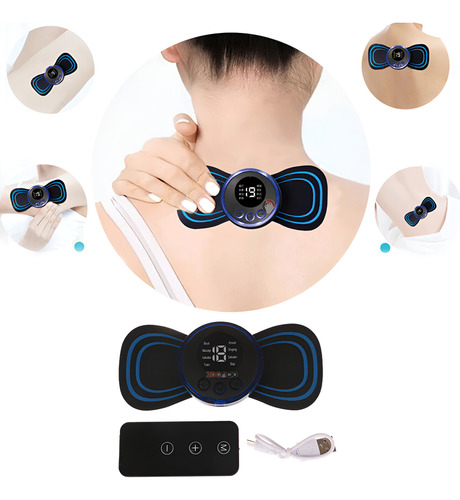 Mini Masajeador Recargable Cuello Y Espalda X 2 Unidades