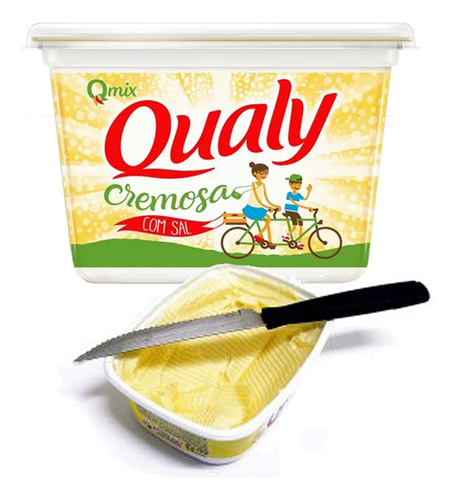 Margarina Qualy Com Sal 500g Kit 12