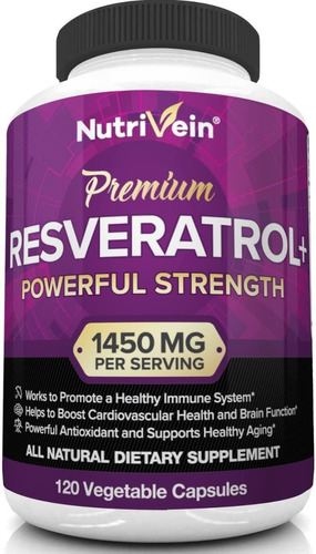 Resveratrol Premium 1540mg 120 Capsulas Eg R13 Sabor Nd