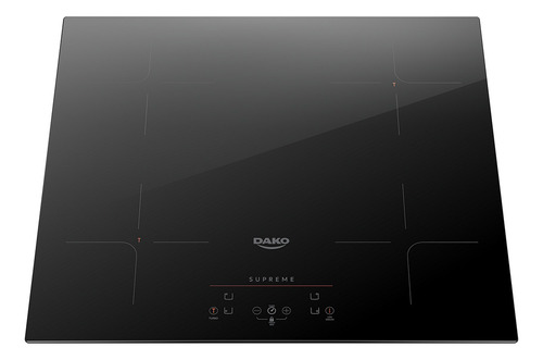 Cooktop de Indução 4 Bocas Preto com Trava de Segurança Dako Supreme 220V