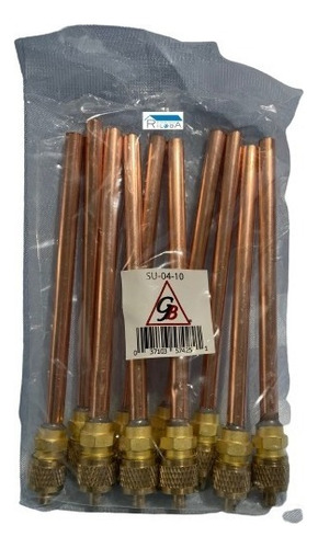 Kit 20 Pzs Válvula Tuse Su-04 De Servicio ¼ Soldable Gb 10cm