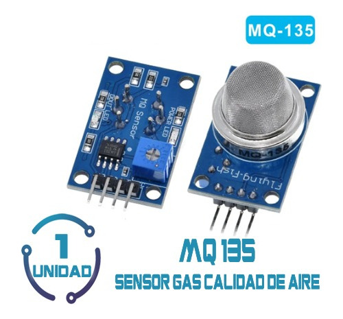 Sensor De Gas Calidad De Aire Mq 135 Mq135 Mq-135 Arduino