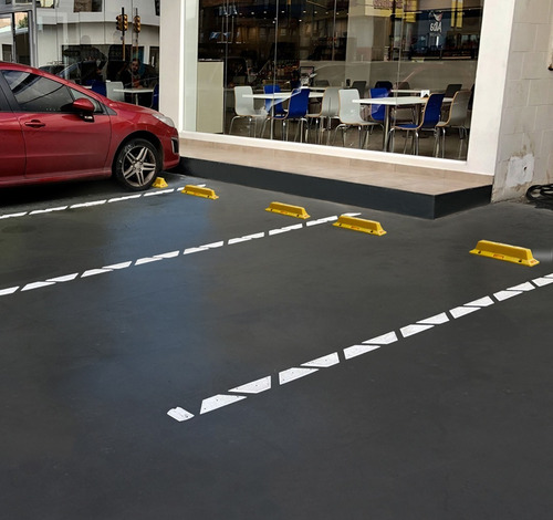 Imagen 3 de 6 de Placa Demarcadora X 5 Demarcación Vial Estacionamiento Senda