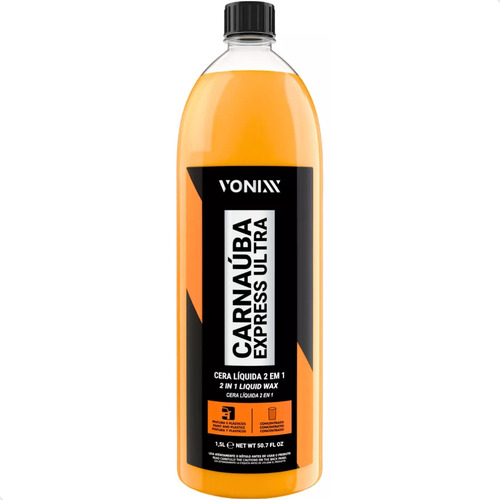 Cera automotriz Carnaúba Express Ultra de 1,5 litros 2 en 1 Vonixx