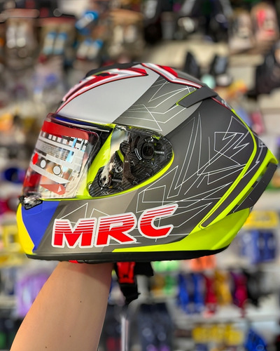 Cascos Mrc Ff326 Shoei Design - Homologacion Ece Gris Gris Y Fluor M