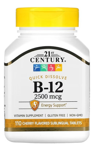 21st Century, Vitamina B12, 2500 Mcg, 110 Tab