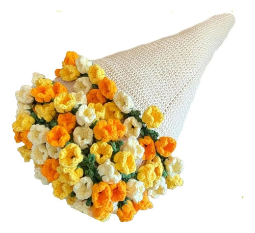 Manta De Ganchillo Con Forma De Ramo De Flores, Producto Aca