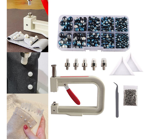 Kit De Máquina De Ajuste De Perlas, Máquina De Azul Negro