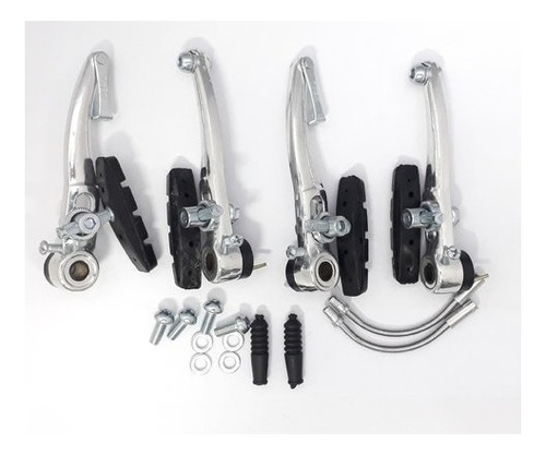 Imagen 1 de 8 de Frenos Bicicleta V-brake Aluminio Power - Racer Bikes