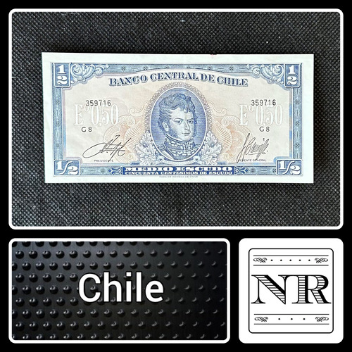 Chile - 1/2 Escudo - Año 1975 - P #134 - Inostroza Barrios