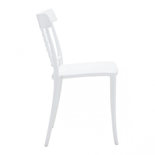 Silla De Comedor Modelo Rift - Blanco Këssa Muebles