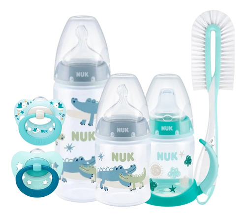 Set Regalo Bebe Mamaderas Vaso Chupetes Cepillo Nuk