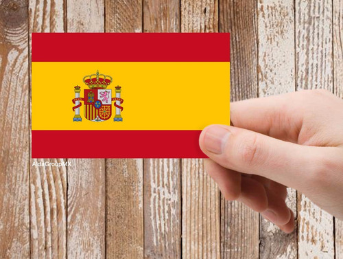 2 Calcomanías Sticker Bandera De España (9 X 6cm)