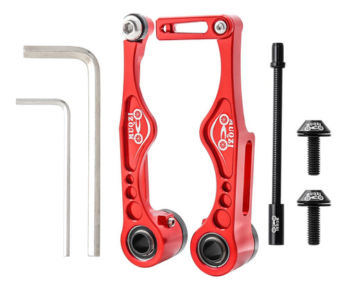 Pinza De Freno Bike Mountain Bmx Linear Pull V Roja 109 X 42