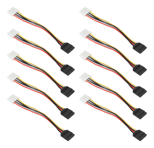 Cables De Alimentación, 10 Unidades, Grandes, De 4 Pines A 1