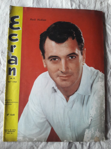 Revista Ecran N° 1763 10/11/64 - Tapa Rock Hudson - Zig Zag