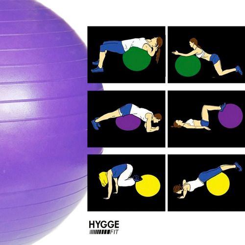 Imagen 8 de 10 de Pelota Esferodinamia 65cm Fitness Pilates Yoga Gym Funcional
