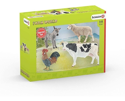 Schleich Figuras, Set Del Mundo De La Granja, Color Café/neg