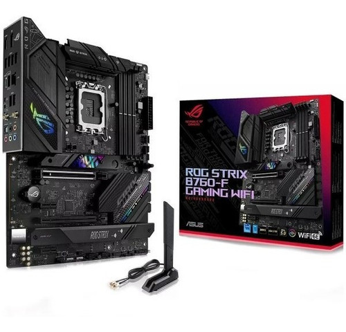 Placa Mãe Asus Rog Strix B760-f Gaming Wi-fi Lga 1700 Ddr5 Cor Preto