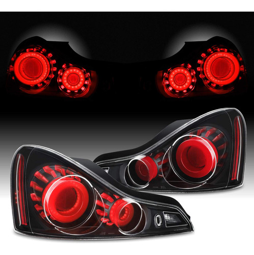 Estilo Gtr Para Infiniti Coupe Luz Trasera Tubo Led Negro