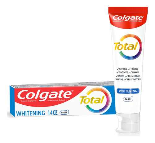 Colgate Total Whitening - Pasta De Dientes De Viaje, Pasta D