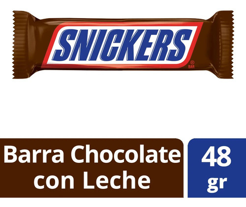 Imagen 2 de 7 de Snickers Chocolate Con Leche Relleno