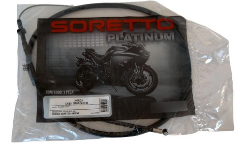 Cabo Embreagem Honda Shadow 750 2009/2010 Soretto