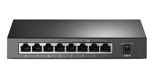 Switch Tp-link Tl-sg1008p Gigabit 8 Con 4 Poe+ Metalico Rack