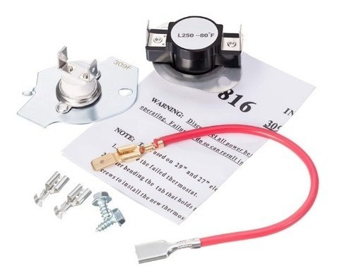 Imagen 4 de 8 de Kit Térmicos Secadora Whirlpool Original 279816/3977393