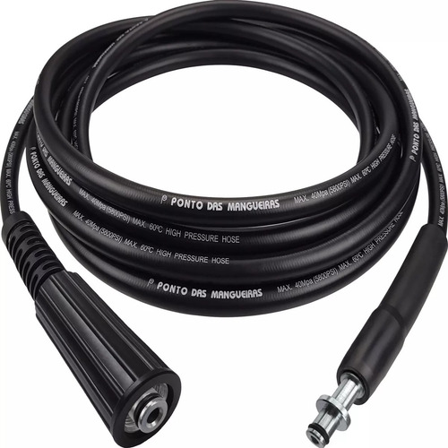 6mts Mangueira Compatível Lavadora A. Pressão Karcher K2.21 Cor Preto