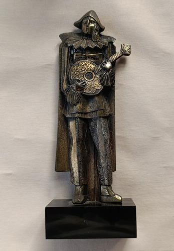 Escultura Emilio Pettoruti. Arlequín - El Morocho Maula '53 Metal (Usado)