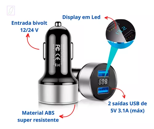 Carregador USB e Fonte para Celular Bivolt