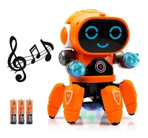 Robot Araña Musical Bailarín Juguete Eléctrico Con Luces Led