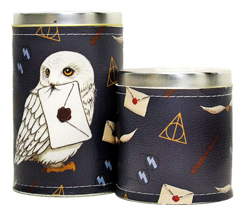Imagen 3 de 7 de Equipo De Mate Completo Harry Potter Cuero Set Kit Matero