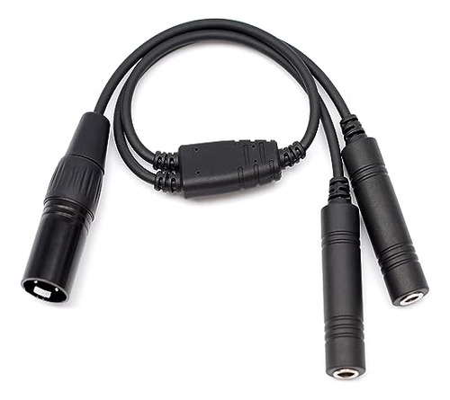 Adaptador De Auriculares Ga Dual Plug Para Airbus Xlr 5 Pin