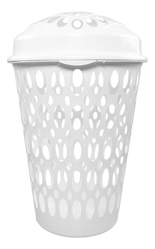 Cesto De Plástico 69 X 46 Cm Blanco Liso