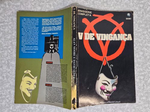 V De Vingança De Alan Moore Encadernado Ed. Globo Hq (Usado)