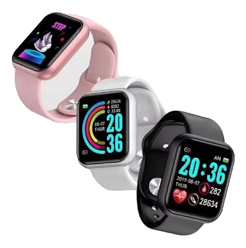 Imagen 1 de 5 de Reloj Inteligente D20 Smartwatch Fitness Cardíaco