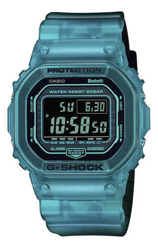 Reloj Para Hombre G-shock 5600 Dwb5600g-2dr Multicolor Color de la correa Turquesa Color del fondo Negro
